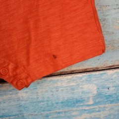 Carter 9 Months Body Suit 100% Cotton Made Orange Baby Pajama USA Seller