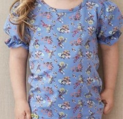 Matilda Jane Peony Tee shirt Size 24 months Blue Floral Kids Wear School Play