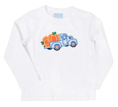 NWT Classic Whimsy Applique Pumpkin Truck Shirt Boy’s Size 24 Months