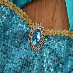NEW Princess Jasmine Baby Girls Sequin Romper Dress Jumpsuit Costume