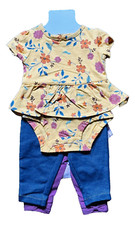 Carter’s Baby & Toddler Girl’s 4-Piece Short Sleeve Bodysuit & Pants Set – NWT