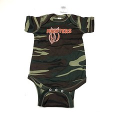 Hooters Baby Infant 6 12 18 Months One Piece Woodland Camo Logo Owl Cotton New