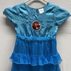 Disney Store Blue Merida Costume Dress Up Girls Size 2 3 Halloween Nightgown EUC