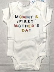 CARTERS short sleeved creeper white MOTHER’S DAY motif size NEWBORN