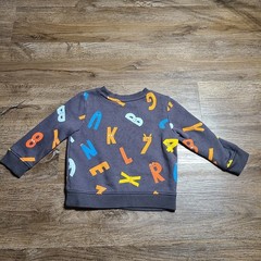 Cat And Jack Boys Two Pieces, 1 Sweatshirt And 1 Zip Up Hooded Jacket 18 Months