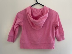 Carters Baby Girls Solid Pink Lightweight Stretch Zip-Up Long Sleeve Hoodie 6 M
