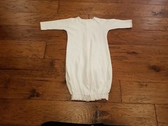 NEW Pixie Lily Boutique Couture White Pink Crochet Converter Gown Sz 6-9 Months