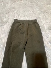 Garanimals Toddler Boys Size 3T Sweatpants Dark Green Banded Hem Cotton FLAWED