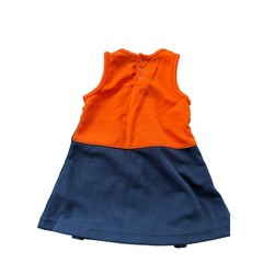 NFL Team Apparel Chicago Bears Girls Cheerleader Dress Orange Navy Blue 18M