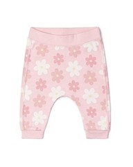 Newborn Baby Girl Pants Bodysuit 2 PC Set Cute Pink Floral Outfit New