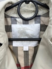 Burberry Kids Double Breasted Nova Check Trench Coat Jacket Size 3Y