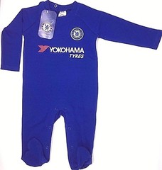 CHELSEA FC BABIES PRAM SLEEP SUIT BABY GROW BODY ROMPER 0-18 MONTH CFC