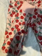 Girls 5T Pink Strawberry Pajama Pants 100% Cotton Elastic Waist 1 Piece