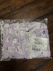 NWT Girls Kickee Pants Print Muffin Ruffle Coverall Swan Princess 6-9 Month