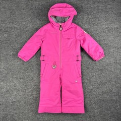 Obermeyer Snow Suit Kids Size 3 Pink I-Grow Insulated Hooded Ski Bunting Winter