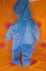 Sesame Street Cookie Monster Plush Hooded Mitten Snowsuit 6-9 Months Zip Up 2015
