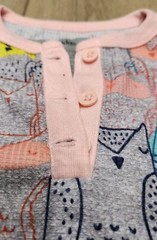 Owl Pajamas PJ Set Girls Toddler Size 2T Pink & Gray Komar Kids Sleepwear