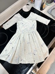 Dotdotsmile Dress Size 5/6 Bird Print