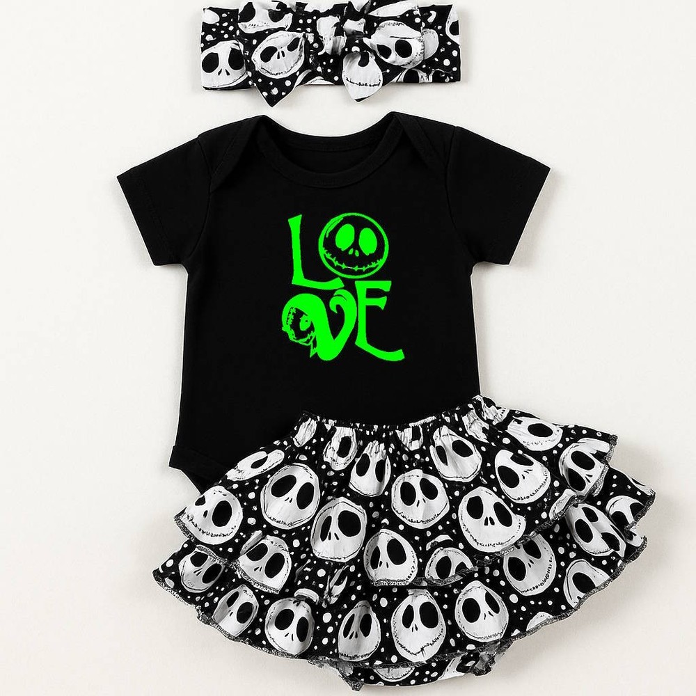 The Nightmare Before Christmas Love GLOW In The Dark Skellington