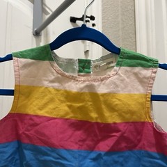 Tucker + Tate Striped Multicolor Sleeveless Peplum Top Toddler Girls Size 2T