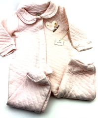 Chickpea Organic One piece Size 6/9m Girls Little Love Footed Feet Collared