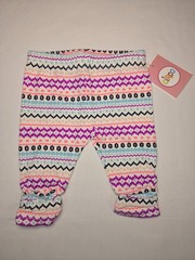 Circo Baby Knit Leggings 0-3 Months Geometric Multicolor Pull-On