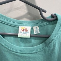 Earth Nymph Boys Maui Hawaii Size 7-8 Alpha State Of mind Shirt Green NEW
