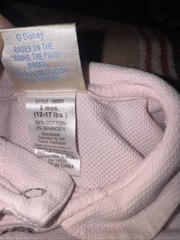 Vintage Classic Pooh Girls Girly Pale Pink Sleeper Size6 Months Piglet Tigger