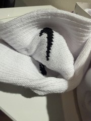 Nike 2 Pk Cushioned Crew Socks – White And Black Sneaker 10c-3y new- Little Kids
