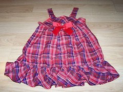 Toddler Size 4T Youngland Red Blue Black Plaid Tunic Dress EUC