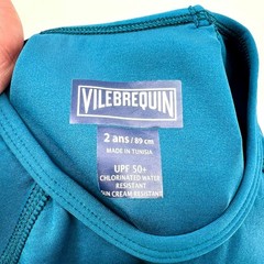 VILEBREQUIN Kid’s Glassy Printed Rashguard Top 6-12 MONTHS 2 ANS Paon Blue NWT