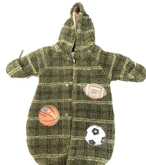 JM Originals Boutique Hooded Snowsuit Sports Themed Newborn