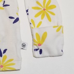 Honest Baby Clothing 2-Piece Set Coveralls Pajamas Footed 6-9 Months Floral