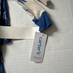 Infant Clothes Carters 4 Piece Set Size 12 Months Animal Blue Beige Pajamas Fox