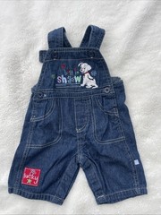 Disney Baby 101 Dalmatians Overalls Denim Lucky Dog 3M Adjustable