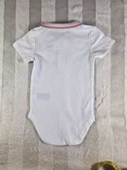 NWT Janie & Jack Girls Flamingo White Pique Polo Bodysuit Size 6-12 Months