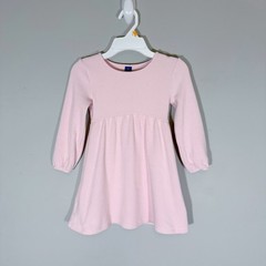 Old Navy Pink Long Sleeve Thermal Knit Pirouette Dress Girl’s Size 4T