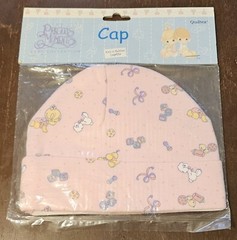 Vintage 2001 Baby Girl Size 0-3 Months Cap Booties Precious Moments Layette New