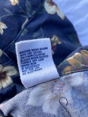 Baby Gap 18 24 Months Girls Shirt Dress Long Sleeve Toddler Blue Floral VTG