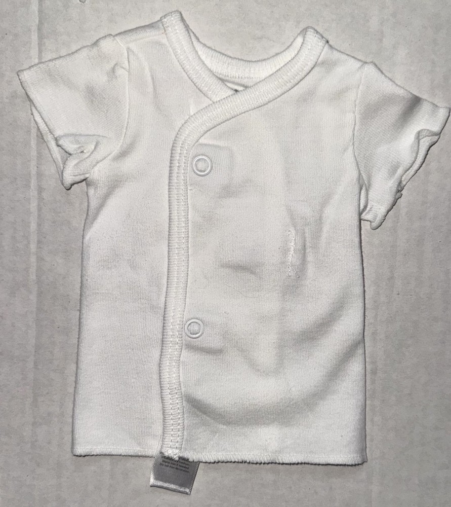 CARTERS side snap undershirt white size PREEMIE