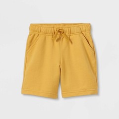 Cat & Jack Athletc Short Toddler Boy 2T Yellow Pull-On Elastic Waistband Cotton