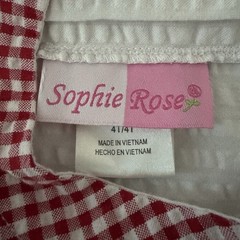 SOPHIE ROSE Seersucker Dress Red White Blue 4th July Girl’s Size 4T