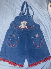 Disney Girls 2T Blue Cotton Shortall Romper 102 Dalmatians