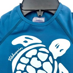 VILEBREQUIN Kid’s Glassy Printed Rashguard Top 6-12 MONTHS 2 ANS Paon Blue NWT
