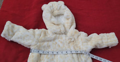 Fabulous Furs Donna Salyers Baby Bunting Snow Suit Fleece / Faux Fur 0-6 Months