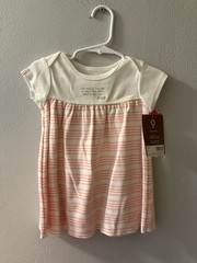 Carter’s Baby Girls Dress “Little Hearts w/ Love” White/Pink Size 9 Months NWT!