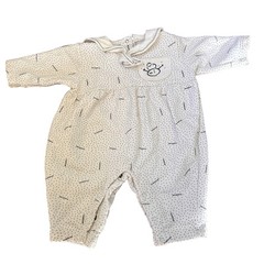 Vintage Agabang Baby Boy 18 Month SnowSnow Collared One Piece Winter Scene