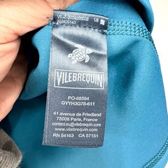 VILEBREQUIN Kid’s Glassy Printed Rashguard Top 3/4 Years Old 6 ANS Paon Blue NWT