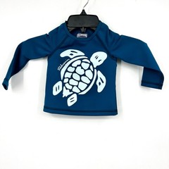 VILEBREQUIN Kid’s Glassy Printed Rashguard Top 6-12 MONTHS 2 ANS Paon Blue NWT