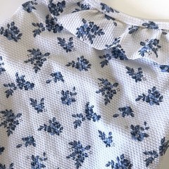 PRIMARK NWT Baby Girl Floral Swim One Piece in White Blue Size 24-36 M